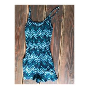 Aztec print romper